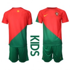 Portugal Hjemmedraktsett Barn VM 2022 Kortermet (+ korte bukser)